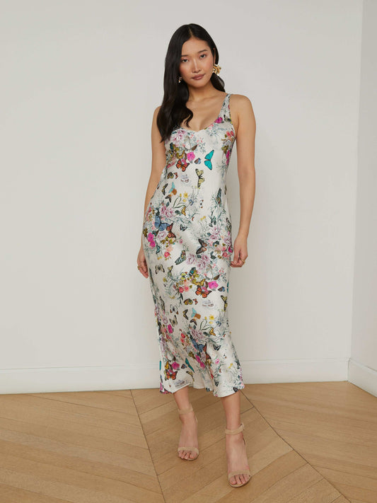 Akiya Satin Maxi Dress
